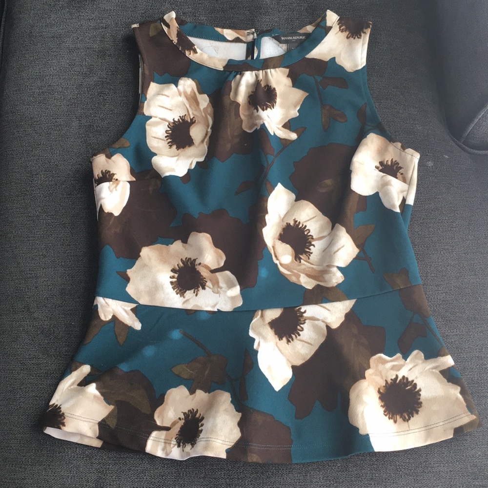 Floral Banana Republic Shirt